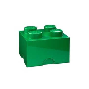 Termékkép a dobozról - LEGO® Kiegészítő - Tároló kocka 4-es zöld