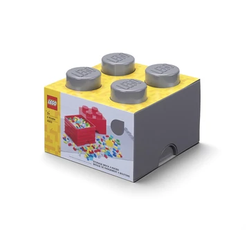 Termékkép a dobozról - LEGO® Kiegészítő - 40031740 - Tároló doboz 2x2 szürke