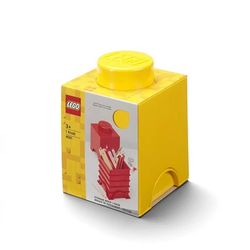 Termékkép a dobozról - LEGO® Kiegészítő - Tároló kocka 1-es sárga
