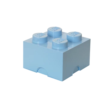 Termékkép a dobozról - LEGO® Kiegészítő - Tároló kocka 4-es világos kék