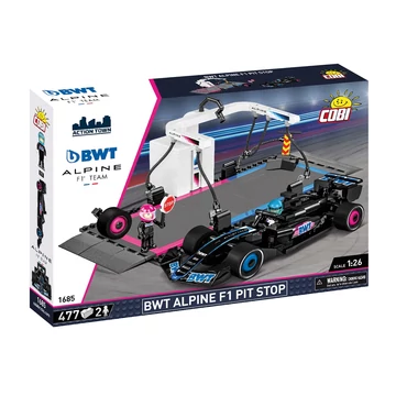 Termékkép a dobozról - COBI 1685 - BWT Alpine F1 Pit Stop