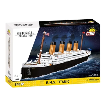 Termékkép a dobozról - COBI 1688 - R.M.S. Titanic - 1:450 méretarány - 100% kompatibilis minden más kedvelt márkával