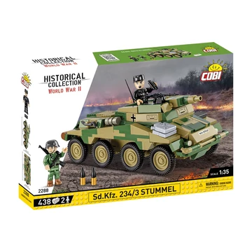 Termékkép a dobozról -COBI-2288 – Sd.Kfz 234/3 STUMMEL – 100% kompatibilis minden más kedvelt márkával