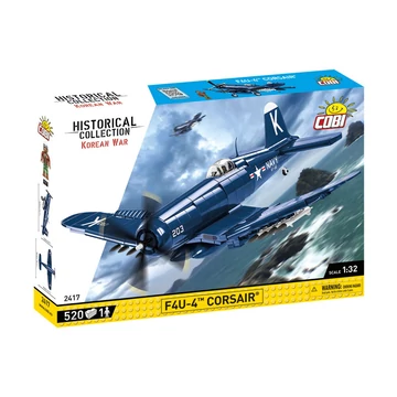 Termékkép a dobozról -COBI-2417 – F4U-4 Corsair – Amerikai vadászbombázó – 100% kompatibilis minden más kedvelt márkával
