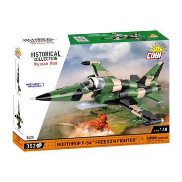 Termékkép a dobozról -COBI-2425 – Northrop F-5A Freedom Fighter – Amerikai vadászgép – 100% kompatibilis minden más kedvelt márkával