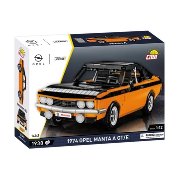 Termékkép a dobozról -COBI-24349 – 1974 Opel Manta A GT/E – 100% kompatibilis minden más kedvelt márkával