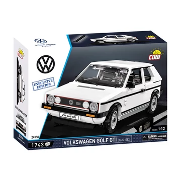 Termékkép a dobozról -COBI-24358 – Volkswagen Golf GTI (1976–1983) – Executive Edition – 100% kompatibilis minden más kedvelt márkával