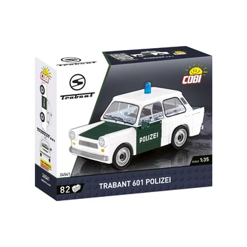 Termékkép a dobozról -COBI-24541 – Trabant 601 Rendőrautó – 100% kompatibilis minden más kedvelt márkával