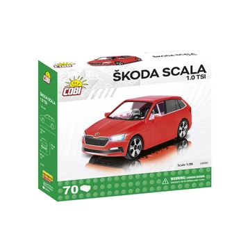 Termékkép a dobozról -COBI-24582 – Škoda Scala 1.0 TSI – 100% kompatibilis minden más kedvelt márkával