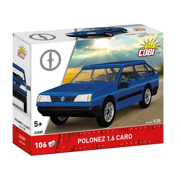 Termékkép a dobozról - COBI 24589 - FSO Polonez 1,6 Caro - klasszikus lengyel személyautó modell 