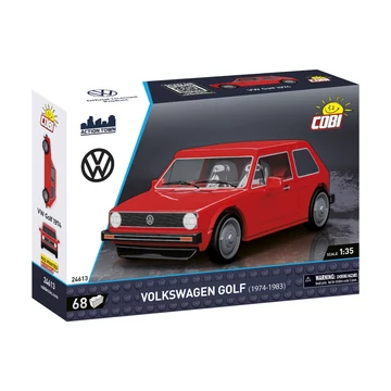 Termékkép a dobozról -COBI-24613 – Volkswagen Golf (1974–1983) – 100% kompatibilis minden más kedvelt márkával