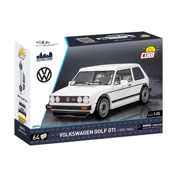 Termékkép a dobozról -COBI-24614 – Volkswagen Golf GTI (1976–1983) – fehér – 100% kompatibilis minden más kedvelt márkával