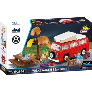 Termékkép a dobozról -COBI-24616 – Volkswagen T2a Lakókocsi – 100% kompatibilis minden más kedvelt márkával