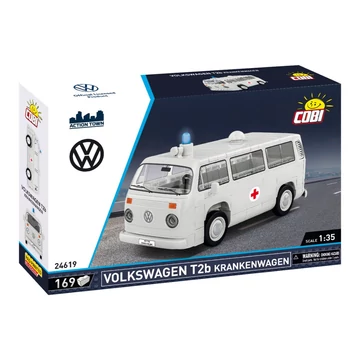 Termékkép a dobozról -COBI-24619 – Volkswagen T2b mentőautó – 100% kompatibilis minden más kedvelt márkával
