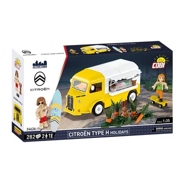 Termékkép a dobozról - COBI 24626 - Citroën Type H Holidays - fagylaltos food truck diorámával