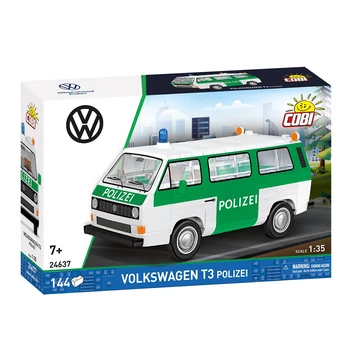 Termékkép a dobozról - COBI 24637 - Volkswagen T3 Polizei - rendőrségi kisbusz
