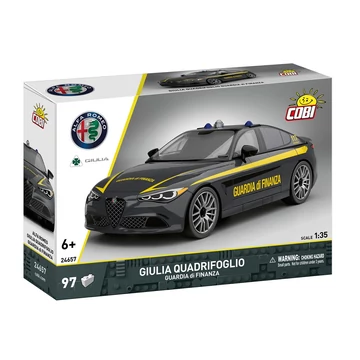 Termékkép a dobozról - COBI - 24657 - Alfa Romeo Giulia Quadrifoglio (zöld) - 100% kompatibilis minden más kedvelt márkával