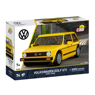 Termékkép a dobozról - COBI 24662 - Volkswagen Golf GTI sárga - 100% kompatibilis minden más kedvelt márkával