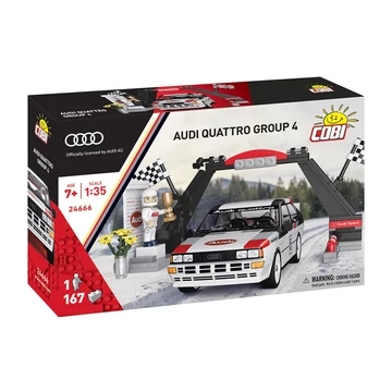 Termékkép a dobozról - COBI 24666 - Audi quattro Group 4 (1981) - 100% kompatibilis minden más kedvelt márkával