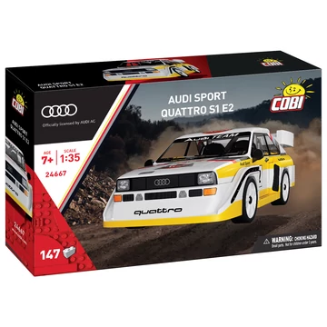 Termékkép a dobozról - COBI 24667 - Audi quattro S1 E2 raliautó - 100% kompatibilis minden más kedvelt márkával