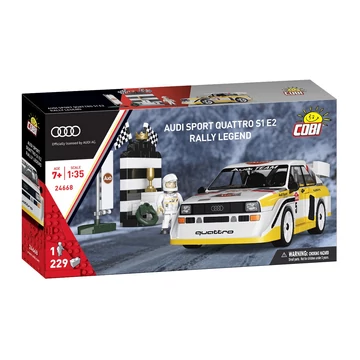 Termékkép a dobozról - COBI  24668 - Audi Sport quattro S1 E2 Rally Legend - 100% kompatibilis minden más kedvelt márkával