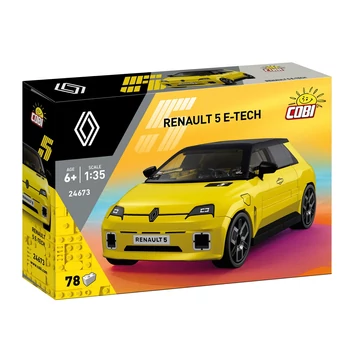 Termékkép a dobozról - COBI 24673 - Renault 5 E-Tech Electric - sárga