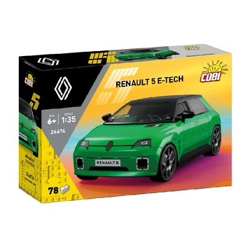 Termékkép a dobozról - COBI 24674 - Renault 5 E-Tech Electric - zöld