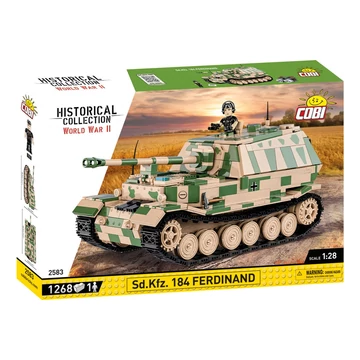 Termékkép a dobozról -COBI-2583 – Sd.Kfz. Ferdinand páncélvadász – 100% kompatibilis minden más kedvelt márkával