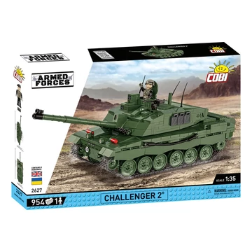 Termékkép a dobozról -COBI-2627 – Challenger 2 – Brit harckocsi – 100% kompatibilis minden más kedvelt márkával