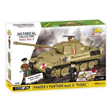Termékkép a dobozról -COBI-2655 – Panzer V Panther Ausf. G „Pudel” – 100% kompatibilis minden más kedvelt márkával