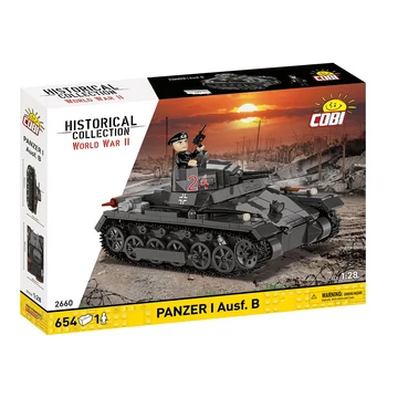 Termékkép a dobozról - COBI 2660 - Panzerkampfwagen I Ausf. B (France 1940) - második világháborús könnyű harckocsi
