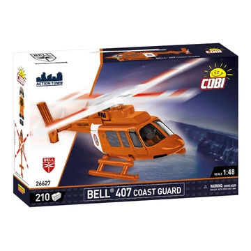Termékkép a dobozról -COBI-26627 – Bell 407 – Parti őrség – 100% kompatibilis minden más kedvelt márkával