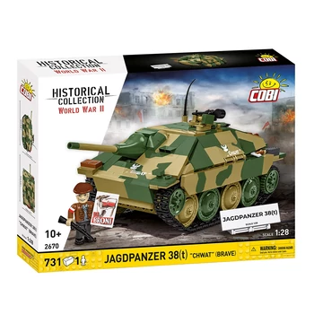 Termékkép a dobozról - COBI 2670 Jagdpanzer 38(t), Chwat, Brave, páncélvadász, varsói felkelés, német harcjármű,