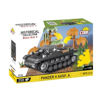 Termékkép a dobozról -COBI-2718 – Panzer II Ausf. A könnyű harckocsi – 100% kompatibilis minden más kedvelt márkával