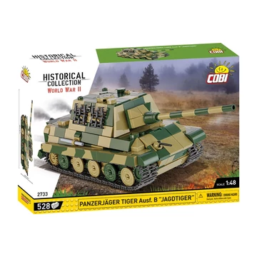 Termékkép a dobozról -COBI-2733 – Jagdtiger páncélvadász – 100% kompatibilis minden más kedvelt márkával
