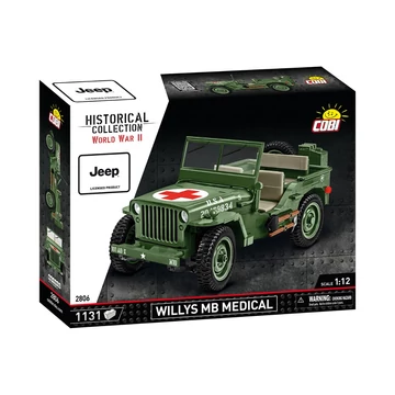 Termékkép a dobozról -COBI-2806 – Willys MB orvosi terepjáró – 100% kompatibilis minden más kedvelt márkával