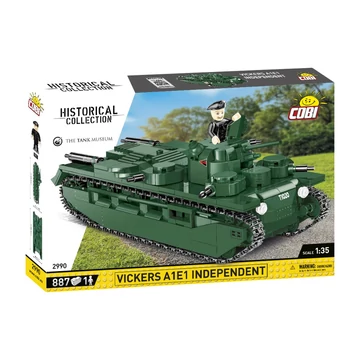 Termékkép a dobozról -COBI-2990 - Vickers A1E1 Independent Nehéz Harckocsi - 100% kompatibilis minden más kedvelt márkával