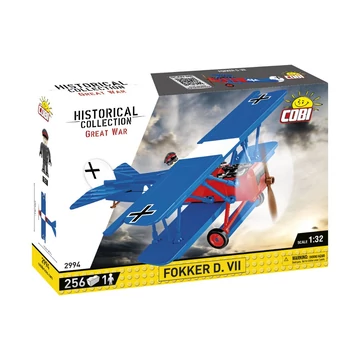 Termékkép a dobozról -COBI-2994 - Fokker D.VII Vadászrepülőgép - 100% kompatibilis minden más kedvelt márkával