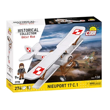 Termékkép a dobozról - COBI 2998 - Nieuport 17 C.1 lengyel festés - első világháborús vadászrepülő