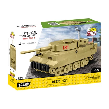Termékkép a dobozról -COBI-3095 – Tiger I 131 – német nehéz harckocsi – 100% kompatibilis minden más kedvelt márkával