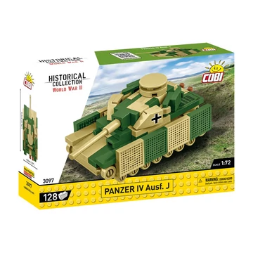 Termékkép a dobozról -COBI-3097 – Panzer IV Ausf. J – német közepes harckocsi – 100% kompatibilis minden más kedvelt márkával
