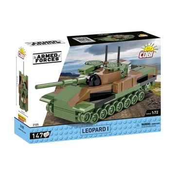 Termékkép a dobozról -COBI-3105 – Leopard I – német közepes harckocsi – 100% kompatibilis minden más kedvelt márkával