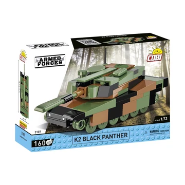 Termékkép a dobozról -COBI-3107 – K2 Black Panther – dél-koreai harckocsi – 100% kompatibilis minden más kedvelt márkával