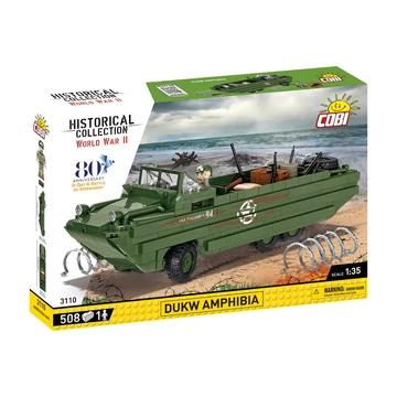 Termékkép a dobozról -COBI-3110 – DUKW Amphibia – amerikai kétéltű szállítójármű – 100% kompatibilis minden más kedvelt márkával