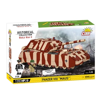 Termékkép a dobozról - COBI 3138 - Panzerkampfwagen VIII Maus - német szupernehéz harckocsi 