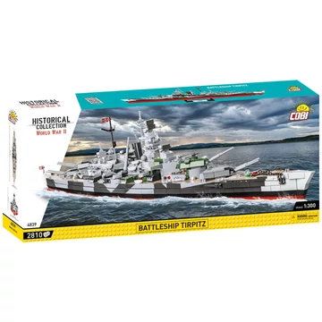Termékkép a dobozról -COBI-4839 – Tirpitz – német csatahajó – 100% kompatibilis minden más kedvelt márkával