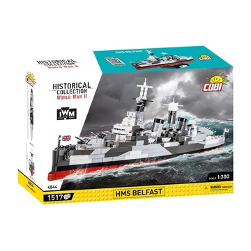 Termékkép a dobozról -COBI-4844 – HMS Belfast – brit könnyűcirkáló – 100% kompatibilis minden más kedvelt márkával
