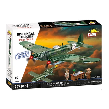 Termékkép a dobozról - Heinkel He 111 H-22 V1 repülő bombával - 100% kompatibilis minden más kedvelt márkával