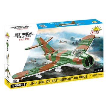 Termékkép a dobozról -COBI-5825 – LIM-5 (MiG-17F) – Keletnémet vadászgép – 100% kompatibilis minden más kedvelt márkával