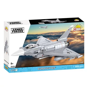 Termékkép a dobozról -COBI-5848 – Eurofighter Typhoon – Német többcélú vadászgép – 100% kompatibilis minden más kedvelt márkával